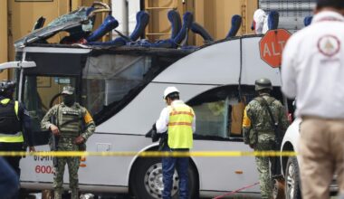 Train collision with bus in Mexico kills at least 8 people and injures dozens