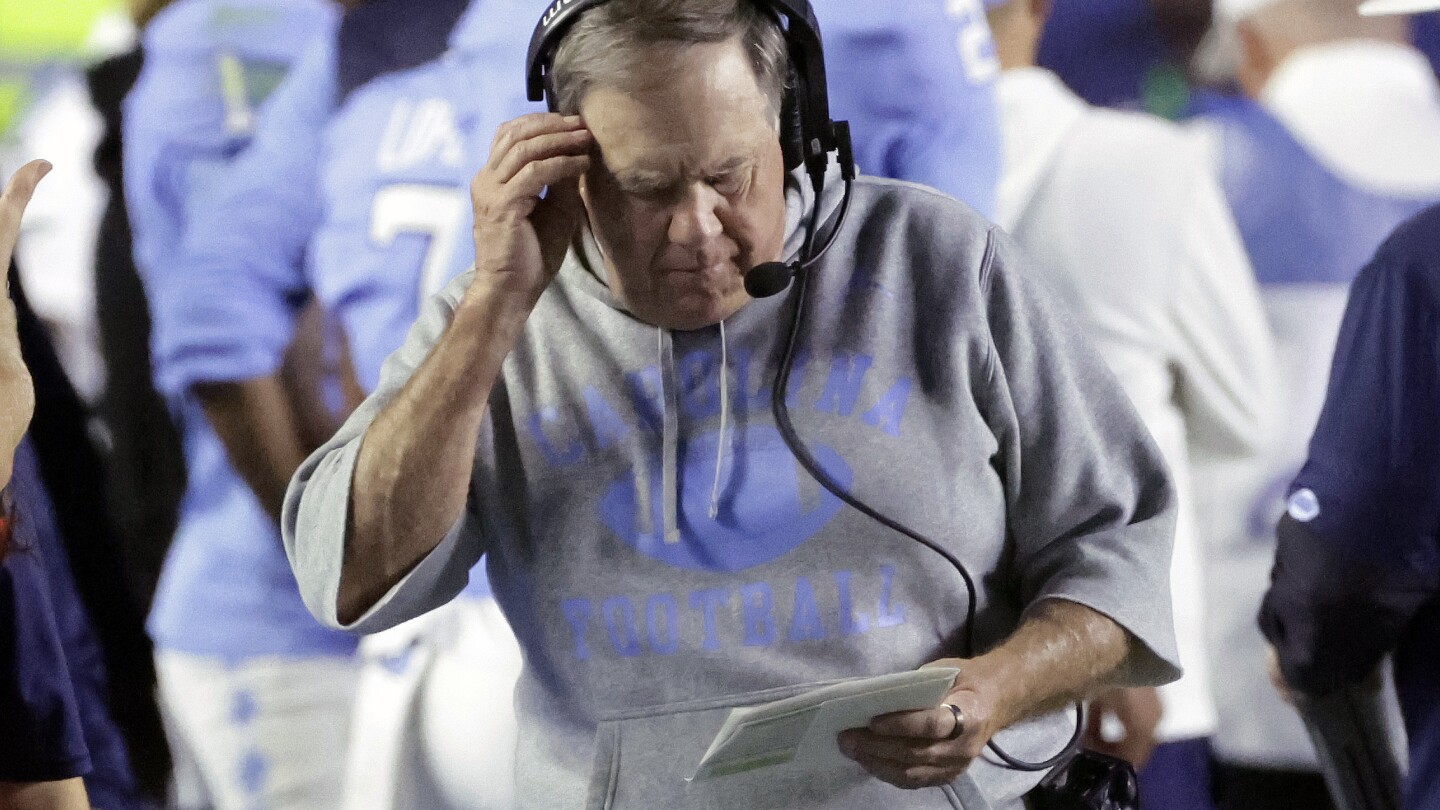 Belichick's college coaching debut ends with a UNC blowout loss to TCU