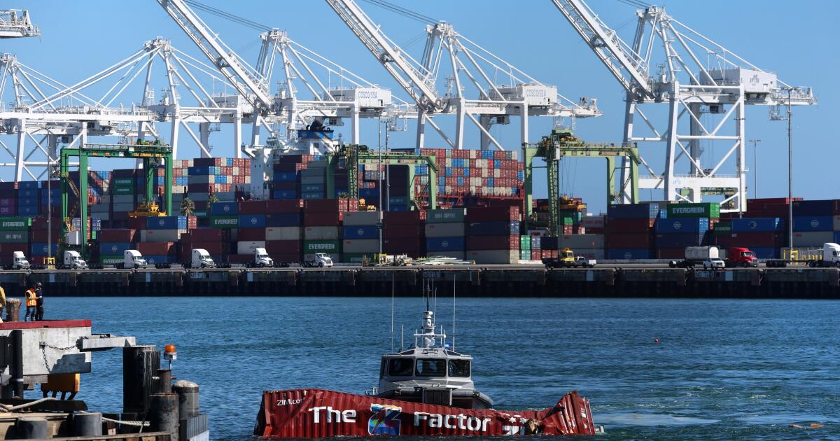 How did 75 containers crash into the water at Port of Long Beach? An oil spill, a sprained ankle and a damaged boat
