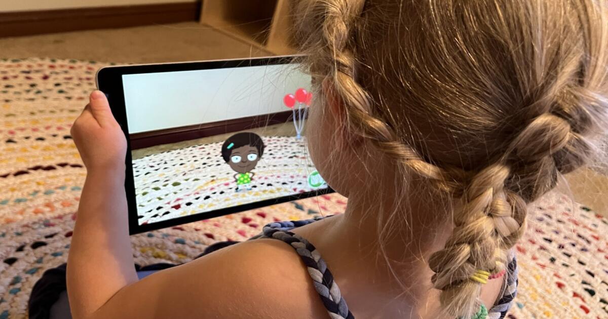 This program uses augmented reality to teach spatial awareness to kids