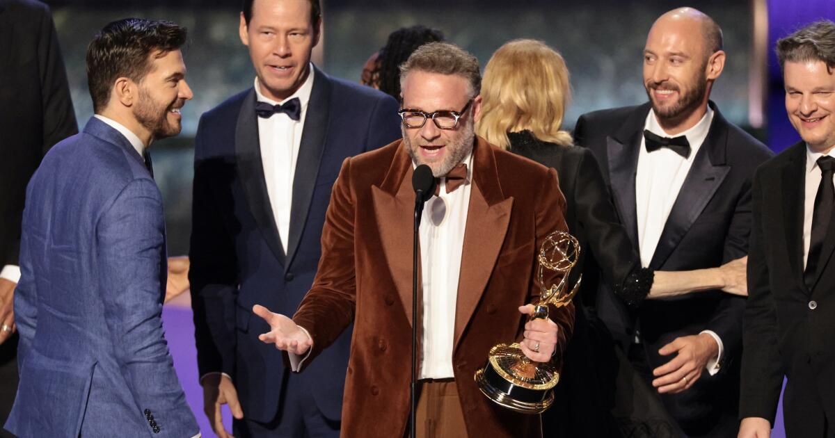 'The Studio' wins Emmy for best comedy, beating 'Hacks,' 'The Bear'