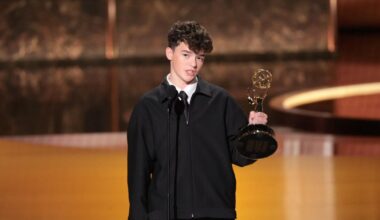 Owen Cooper wins Emmy for supporting actor in limited series