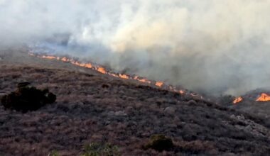 Pyrite fire erupts in Inland Empire, forcing evacuations