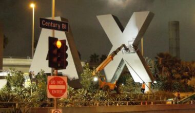Iconic LAX airport sign is being removed letter by letter. Here's why
