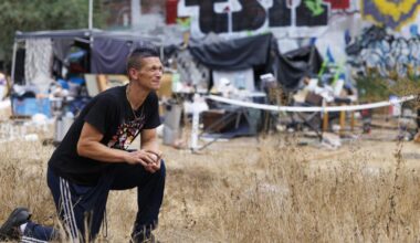 A homeless encampment, with pickleball court and garden, becomes both refuge and scourge