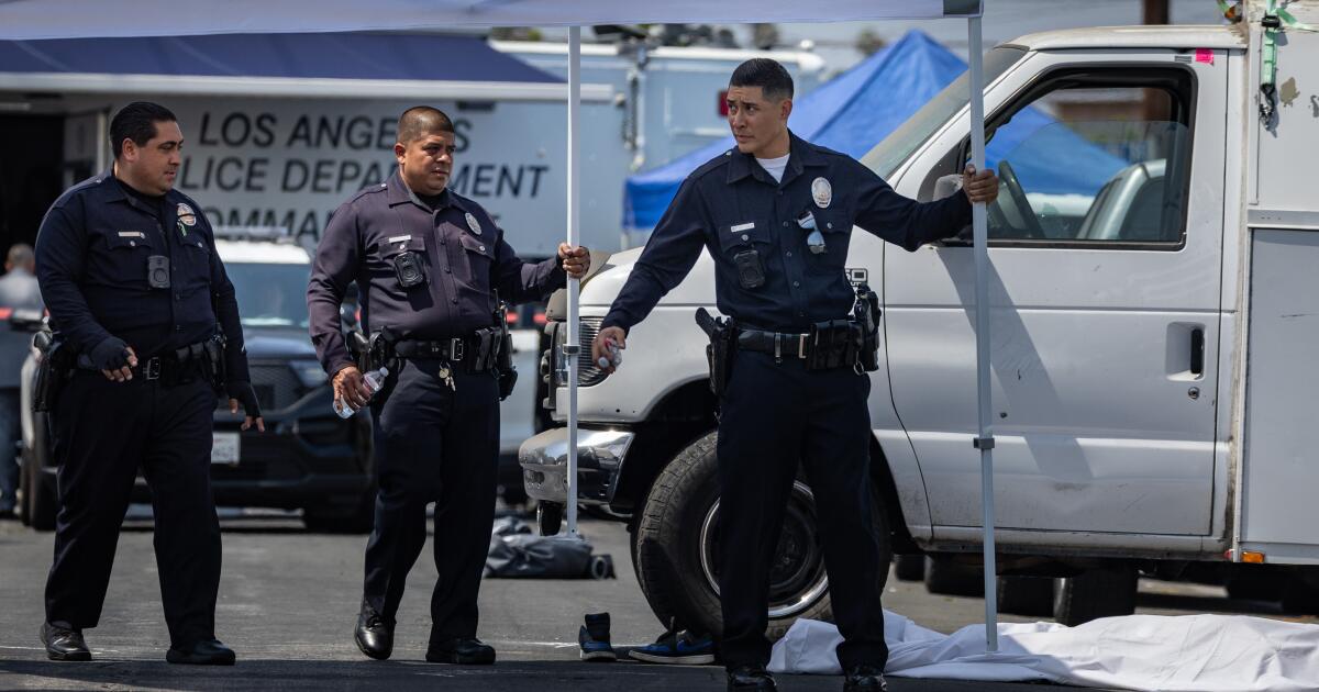 LAPD touts 2024 police shootings dip; officers firing more this year