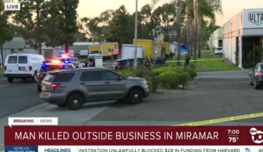 Man shot, killed in Miramar Wednesday; suspect on the loose