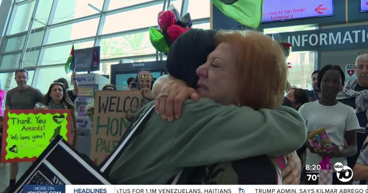 San Diego nurse reunites with family after volunteering at Gaza hospital