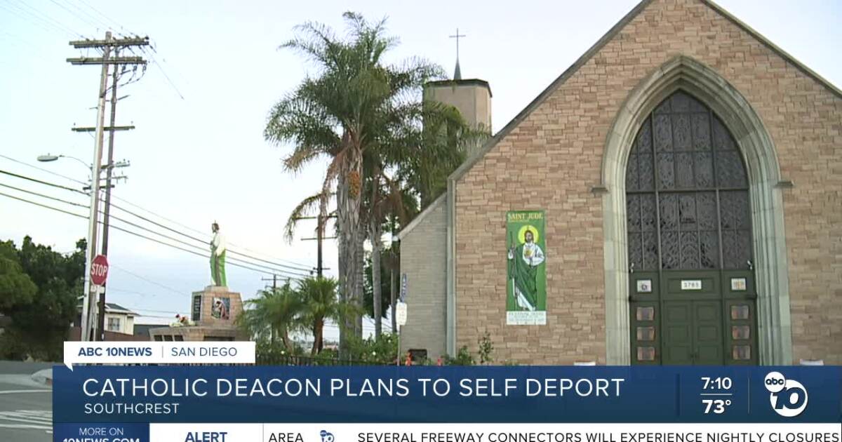 Longtime San Diego Catholic deacon announces self-deportation during mass