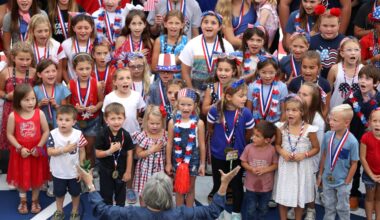 Children of NASCAR competitors excited to sing national anthem ahead of Bristol race