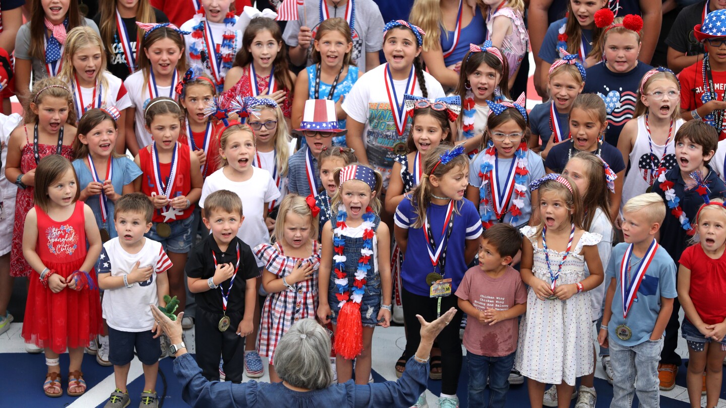 Children of NASCAR competitors excited to sing national anthem ahead of Bristol race