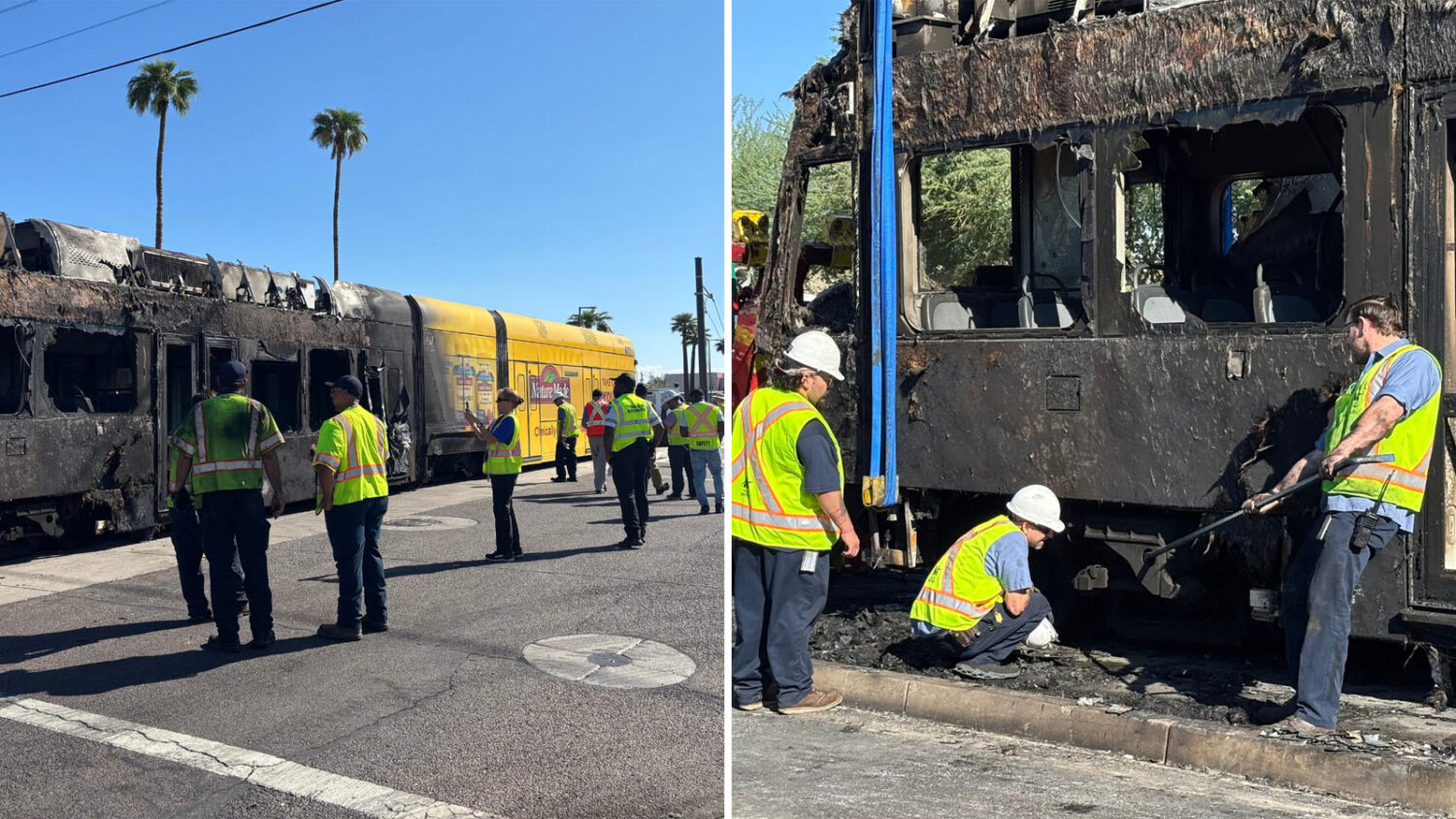 The Valley Metro light rail line east of downtown Phoenix is fully operational again three days aft...