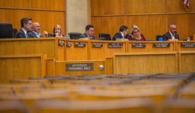 The San Diego City Council during a meeting on Monday, Jan. 13, 2025, in downtown San Diego. / Photo by Vito di Stefano for Voice of San Diego