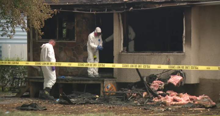 Person found dead in Edmonton house fire prompts homicide investigation - Edmonton