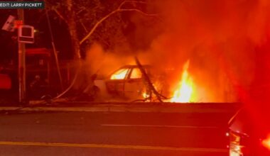 Video shows Army football player rescue driver before car bursts into flames in Orange County, N.Y.