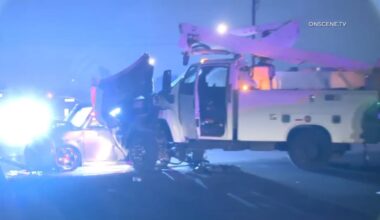 Utility truck slams into parked vehicles in South Whittier – NBC Los Angeles