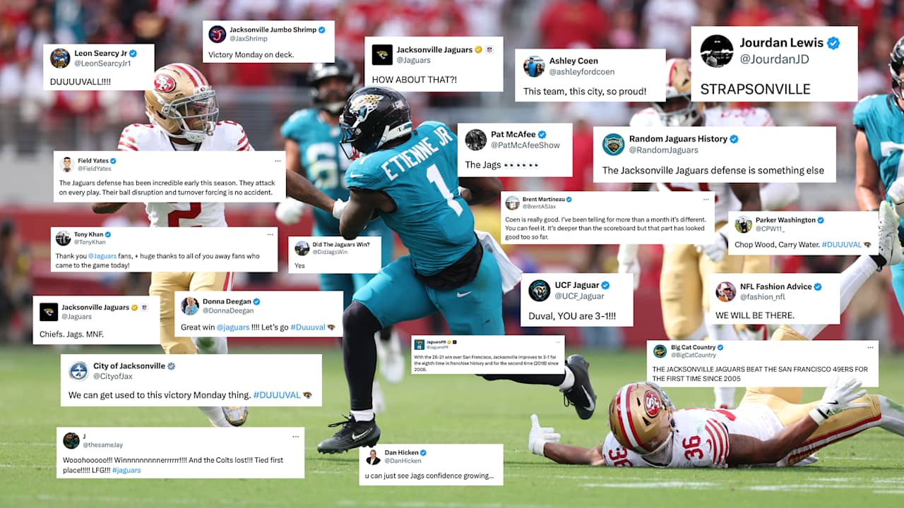 Jaguars Create Social Media Buzz After Big Week 4 Victory Over 49ers