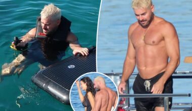 Zac Efron shows off blond hair makeover, buff body during Italy vacation with Nina Dobrev