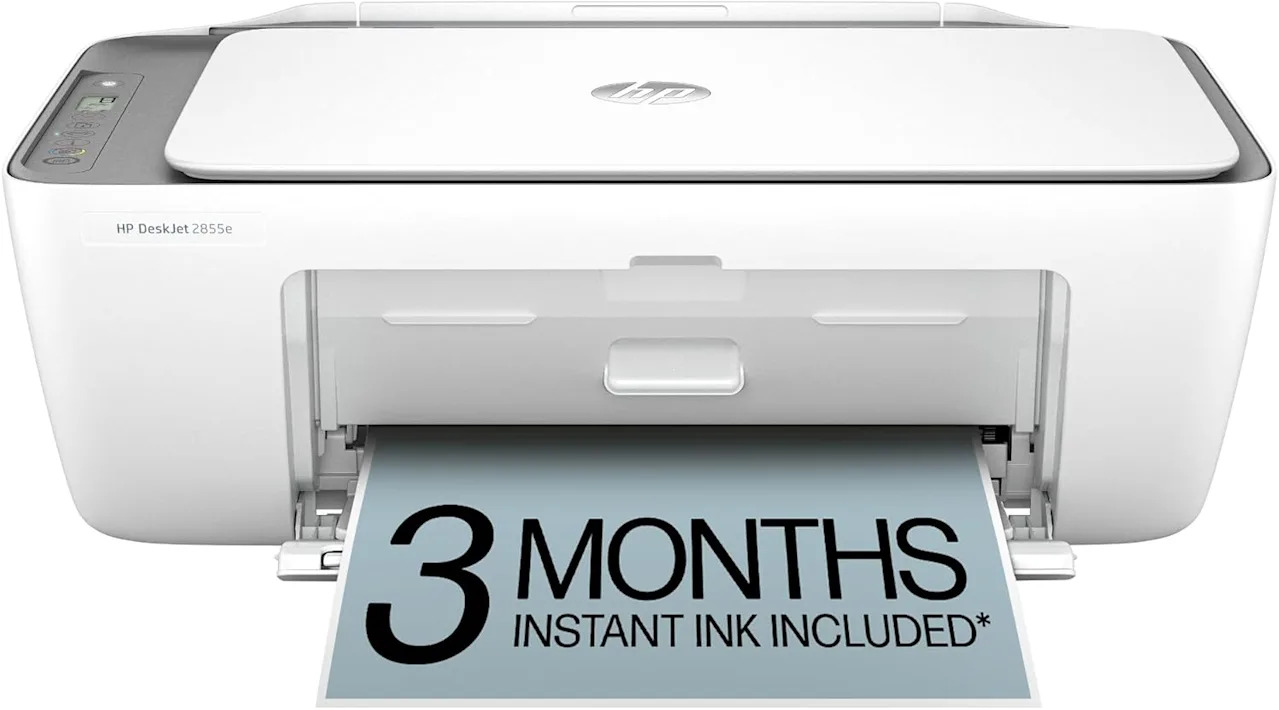 HP DeskJet 2855e Wireless All-in-One Colour Inkjet Printer.