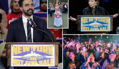 Hecklers taunt Gov. Hochul with 'Tax the Rich' chant at Zohran Mamdani's NYC rally featuring AOC and Sanders