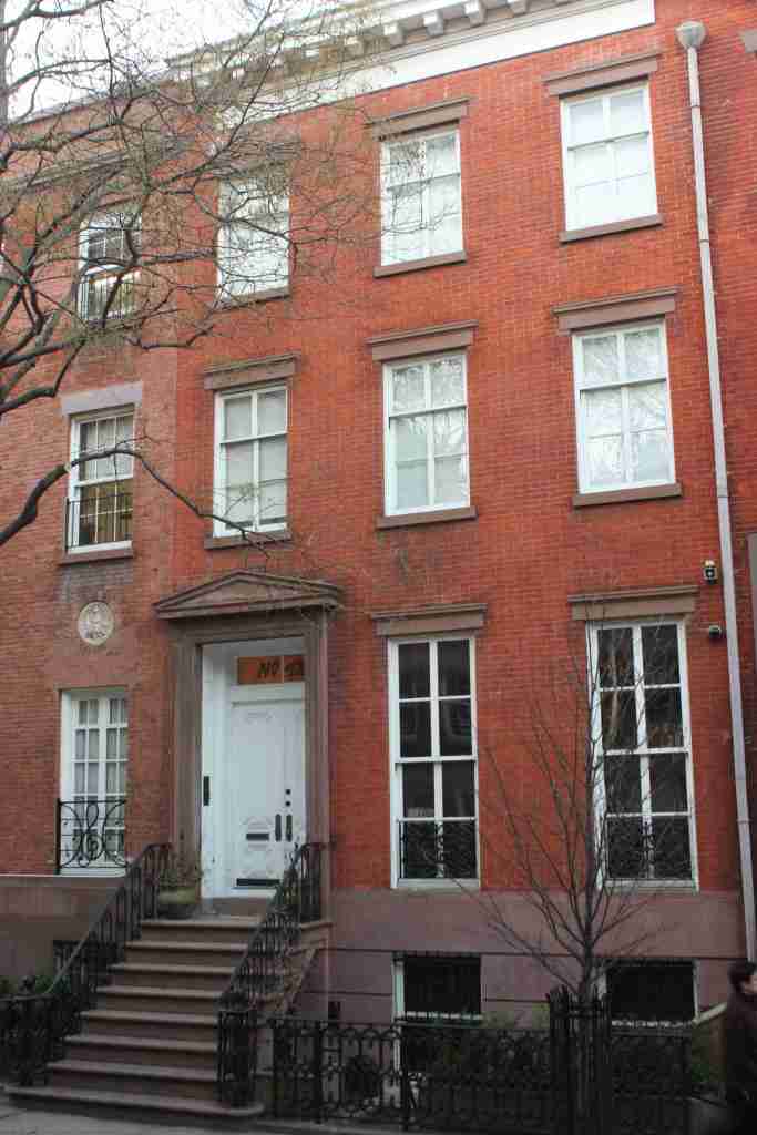 The red brick home was built in 1951 and is part of the Greenwich Village Historic District
