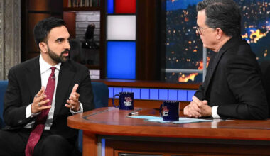 Zohran Mamdani says “The Late Show With Stephen Colbert” asked him to play on-air 'game' about Israel's war on Gaza