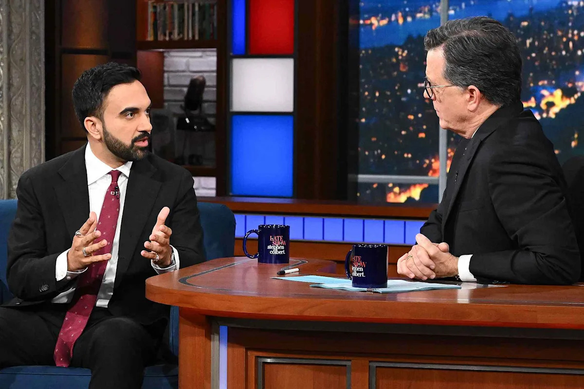 Zohran Mamdani says “The Late Show With Stephen Colbert” asked him to play on-air 'game' about Israel's war on Gaza