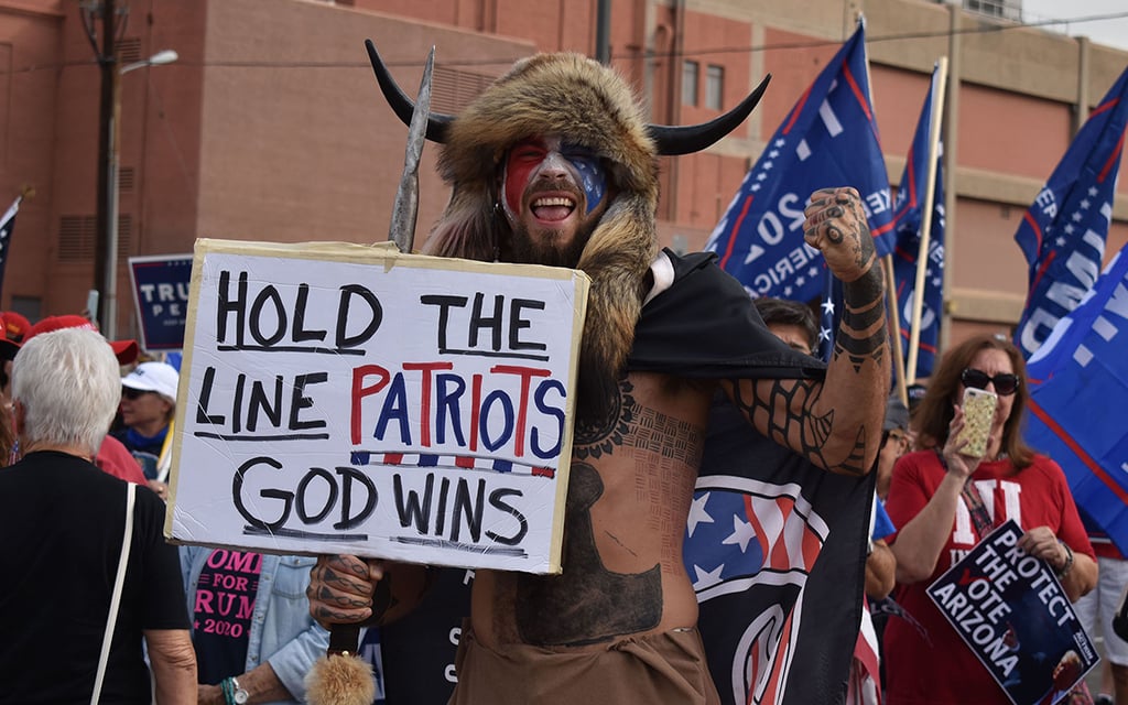 ‘QAnon Shaman’ files $40 trillion lawsuit against Trump with plan to revolutionize America