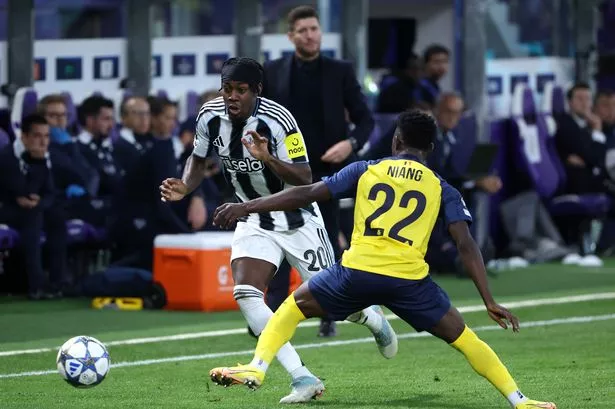 Anthony Elanga in action during Newcastle's win over Union SG