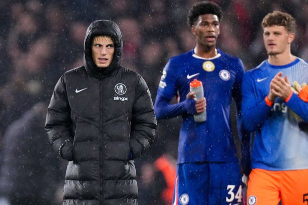 Alejandro Garnacho of Chelsea FC looks on after the UEFA Champions League 2025/26 League Phase MD3 match between Chelsea FC and AFC Ajax at Stamford Bridge on October 22, 2025 in London, England