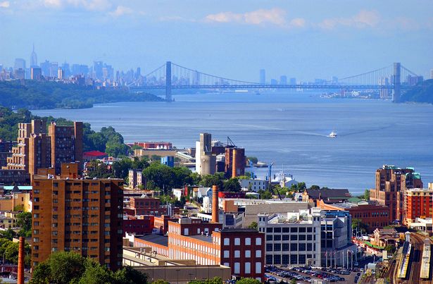 Yonkers Skyline looking south to New York City