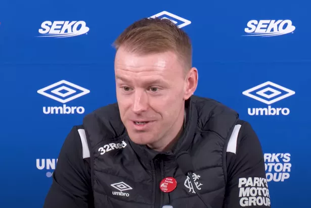 Stevie Smith speaks to the media ahead of Rangers' clash with Dundee United at Ibrox