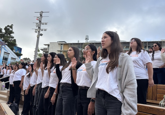 College Corps Students Recite Pledge