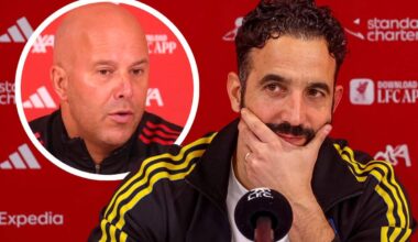 "I don't care what Slot is saying" - Ruben Amorim reacts to "long ball" comments - Liverpool FC
