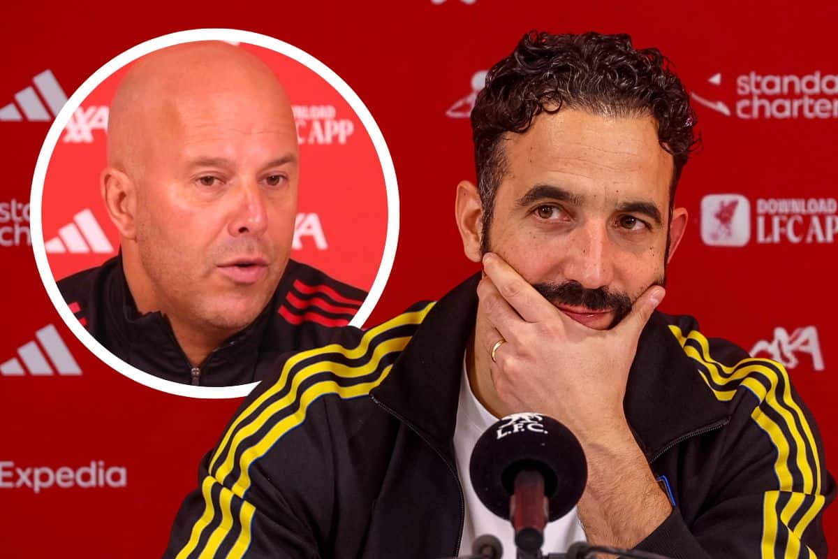 "I don't care what Slot is saying" - Ruben Amorim reacts to "long ball" comments - Liverpool FC