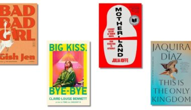 Book covers of: 'Looking for Tank Man' by Ha Jin; 'Bad Bad Girl' by Gish Jen; 'Big Kiss, Bye-Bye' by Claire Louise-Bennett; 'Motherland: A Feminist History of Modern Russia: from Revolution to Autocracy' by Julia Ioffe; 'This Is the Only Kingdom' by Jaquira Díaz; 'The Rose Field: The Book of Dust, Volume 3' by Philip Pullman.