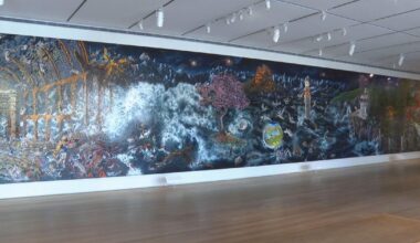 Art Institute of Chicago displays 100-foot-long "Paradise Lost" painting by Raqib Shaw