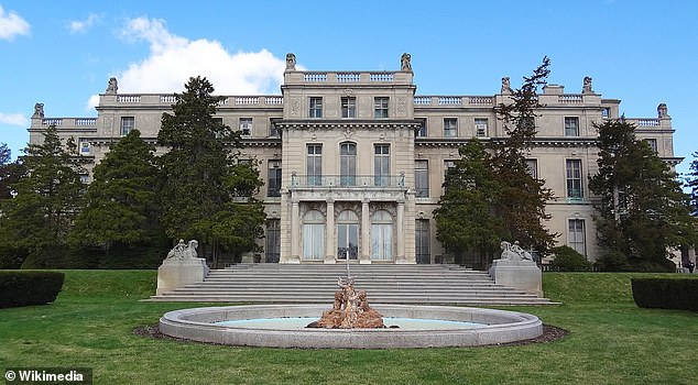 These trophy homes are bought to display wealth but are also meant to stand the test of time, much like the Gilded Age mansions of the late 19th and early 20th centuries that still stand today (Pictured: Shadow Lawn at Monmouth University in New Jersey)