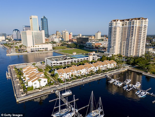Residences in downtown Jacksonville, which has managed to stay afloat as most of the Sunshine State is in a housing crisis