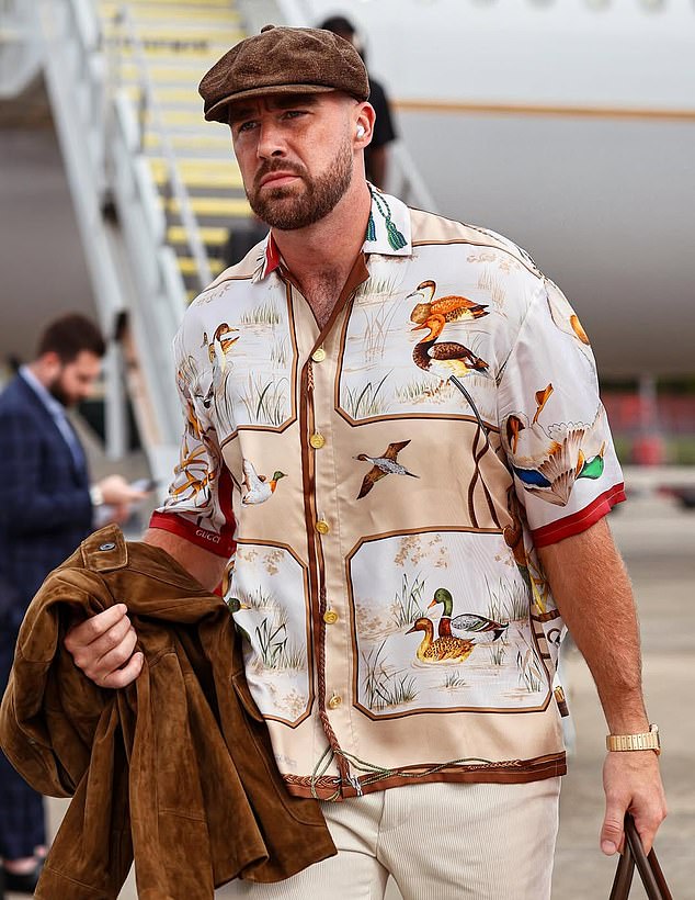 Kelce spent his birthday jetting to Florida with the Chiefs ahead of their Monday night game
