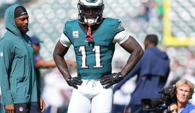 AJ Brown appeared to stop an Eagles teammate from catching a game-winning Hail Mary