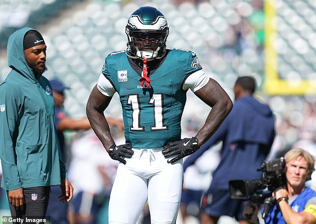 AJ Brown appeared to stop an Eagles teammate from catching a game-winning Hail Mary