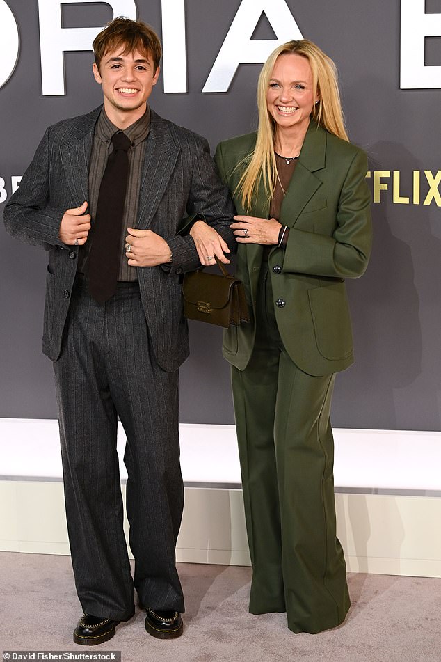 The pair linked arms as they posed for photos on the red carpet during Wednesday's event
