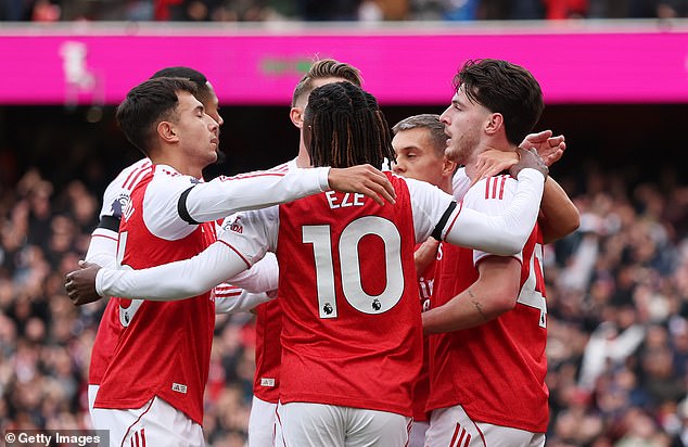 Arsenal's victory saw them leap-frog Liverpool to the top of the Premier League table