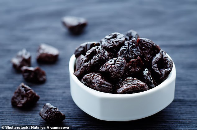 The Royal Osteoporosis Society recommends dried prunes as a calcium source for bone health