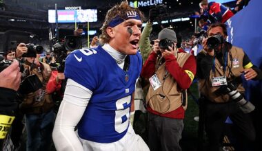 Jaxson Dart gave New York Giants fans a reason to be proud again in their win over the Eagles