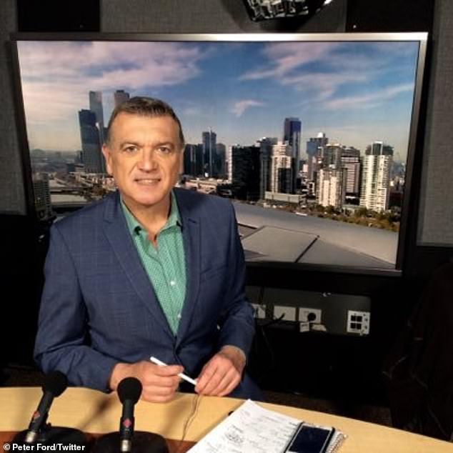 Broadcaster Peter Ford (pictured) said he would be leaving Melbourne due to rising crime rates