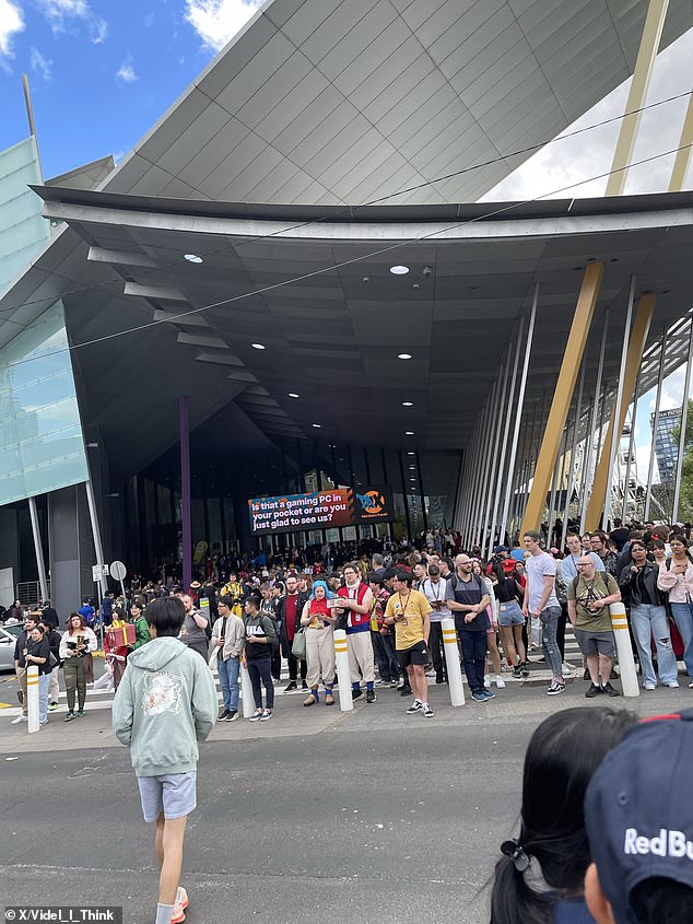 An MCEC spokesperson said the incident was a 'false alarm' with hundreds forced to evacuate