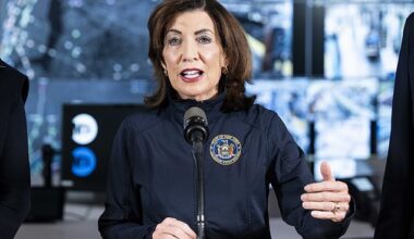 Governor Kathy Hochul declared a state of emergency for eight counties in southern New York and urged locals to prepare for flooding and power outages as the storm barrels toward the city