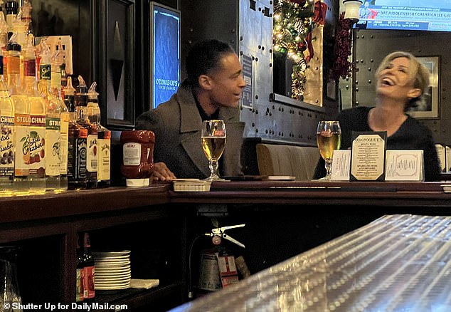 A series of pictures obtained exclusively by DailyMail.com told the tale of their steamy relationship as the couple enjoyed flirty post-filming sessions at a New York City bar, alone time in each other's apartments, and - two weeks before Thanksgiving - a weekend away in a secluded cottage in Upstate New York